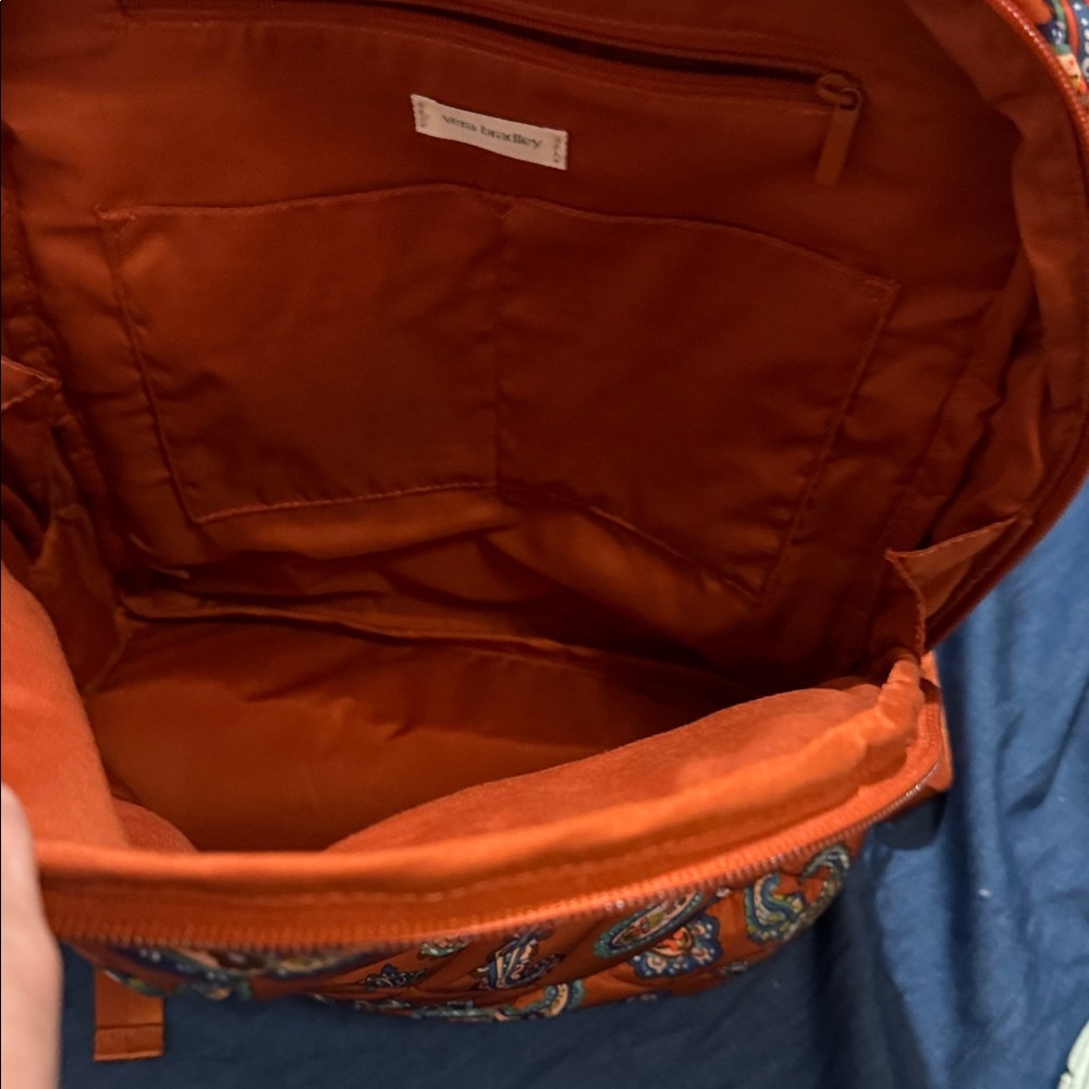 Vera Bradley Orange Quilted Bag - Picture 3 of 12